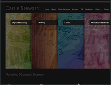 Tablet Screenshot of carriestewart.com